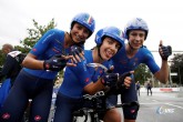 2023 UEC Road European Championships - Drenthe - Junior Mixed Team Relay - Emmen - Emmen 38, km - 21/09/2023 - Eleonora La Bella - Alice Toniolli - Federica Venturelli (ITA) - photo Massimo Fulgenzi/SprintCyclingAgency?2023